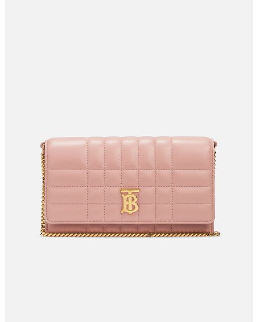 Burberry Women's Pink Lola Clutch Bag