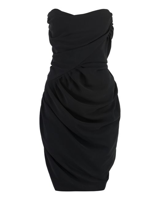 navy blue dress for baby girl Vivienne Westwood - Panther gathered asymmetric maxi dress main image 0