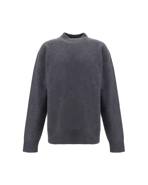 Jil Sander Crew-Neck Sweater in Gray | Stylemi