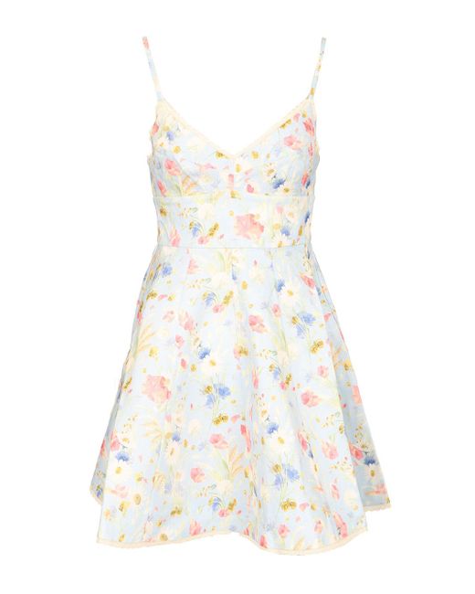 Zimmermann Lucky Embroidered mini dress in White | Stylemi