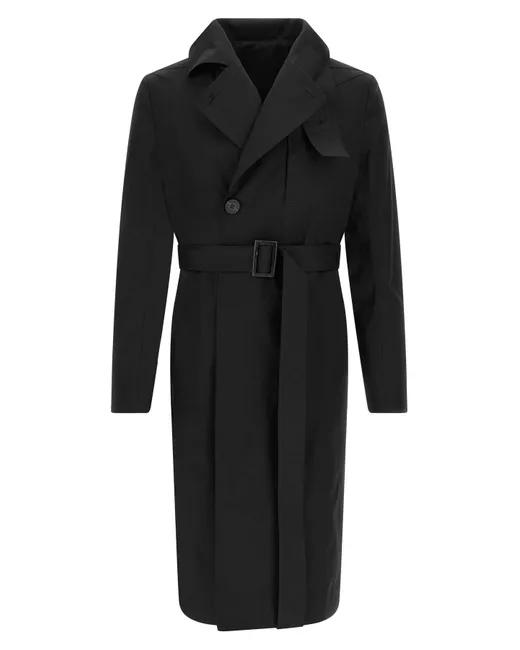 Rick Owens SEALED TRENCH 黒　48 フード付き Rick Owens Trench Coats for Men | Stylemi