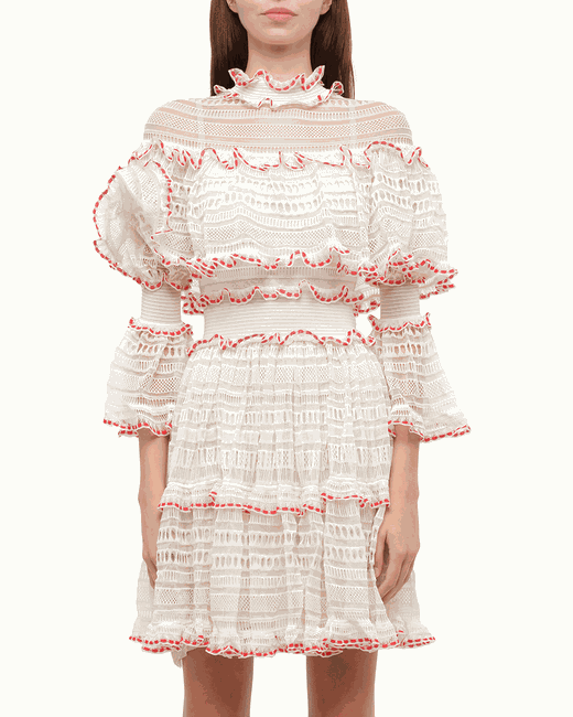Alexander McQueen lace dress in Black | Stylemi