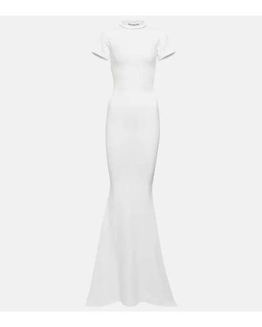 sachin and babi light blue dress BALENCIAGA Women's Fitted Gown in Black main image 0