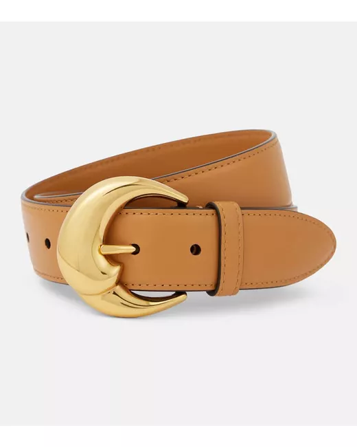 Etro Paisley-buckle leather belt in Black | Stylemi display picture 1