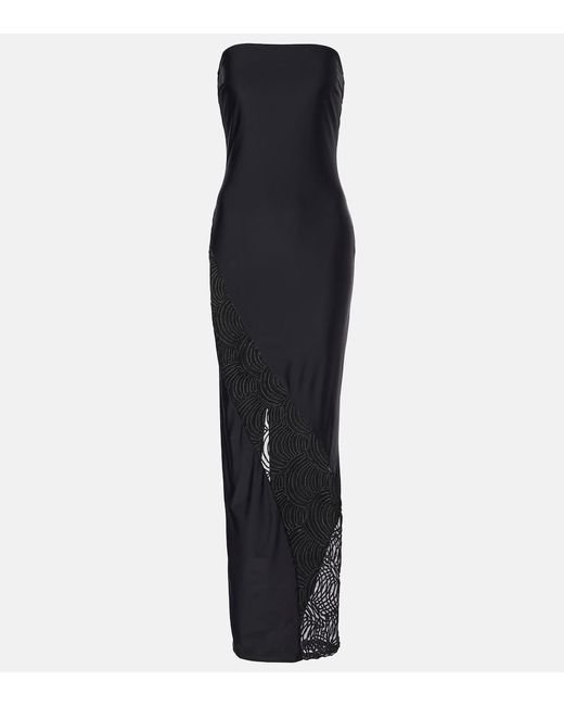 chinese dress ladies Rotate Lace Maxi Dress Dark Blue