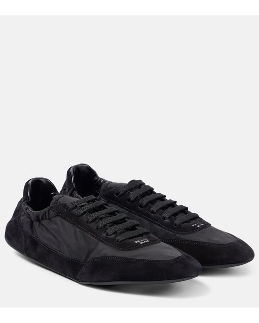 adidas gazelle silver green womens Adidas x Prada Unisex Re-Nylon Black High Top Sneakers