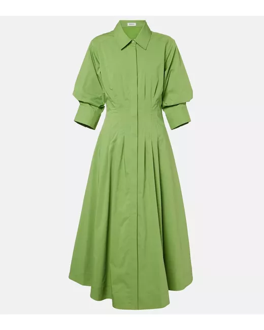 Simkhai Lilianna cotton-blend midi dress in White | Stylemi