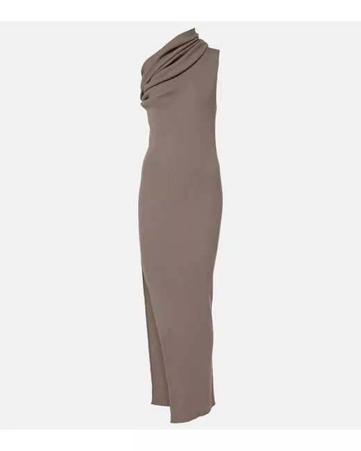 strapless open back dress Shop Athena One Shoulder Draped Maxi Dress | Jaded London main image 1