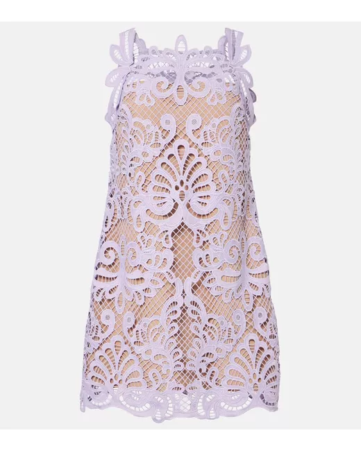 strapless open back dress Rent Self Portrait Lilac Sequin Mini Dress