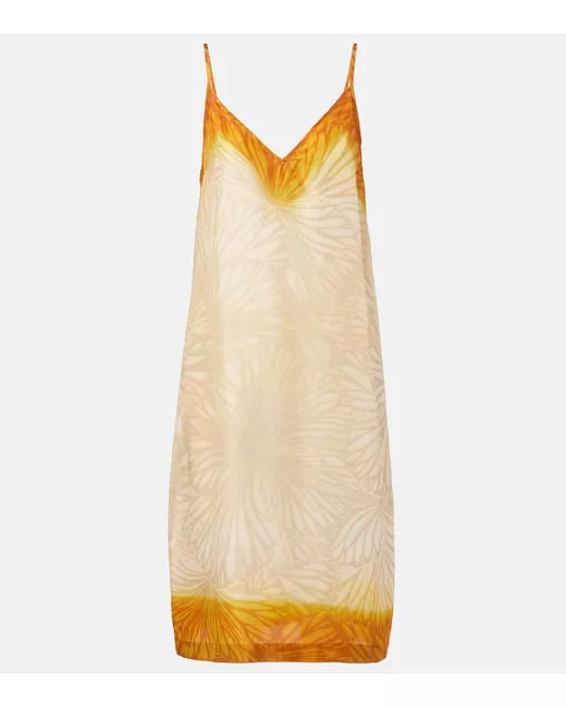 Dries Van Noten Beaded silk slip dress in Green | Stylemi