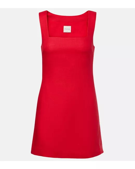 Posse Alice linen minidress in Red | Stylemi