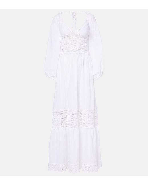 anna kosturova camellia cotton crochet bustier dress Anna Kosturova Camellia Cotton Crochet Bustier Dress - Red - 30% Off