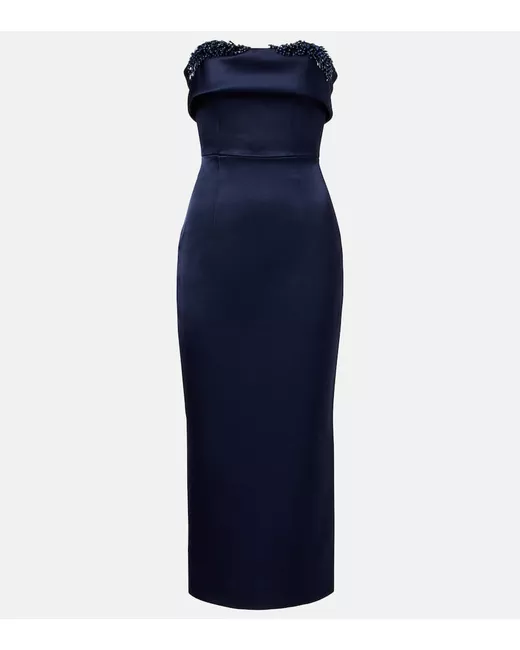 Rachel Gilbert Laira embellished cocktail dress in Blue | Stylemi