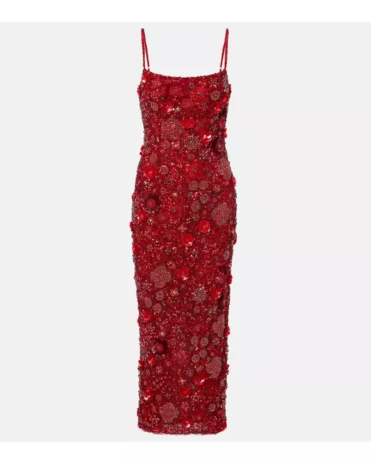 open lace back dress Rachel Gilbert Pierre Gown Dress