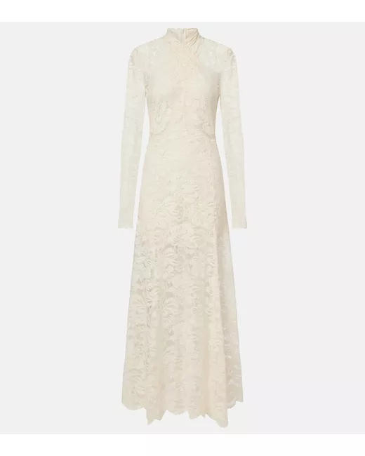 boho crochet lace dress Boho Chic Crochet Lace Maxi Dress White / M main image 1