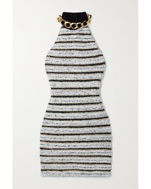Endless Rose Metallic Tweed Mini Dress