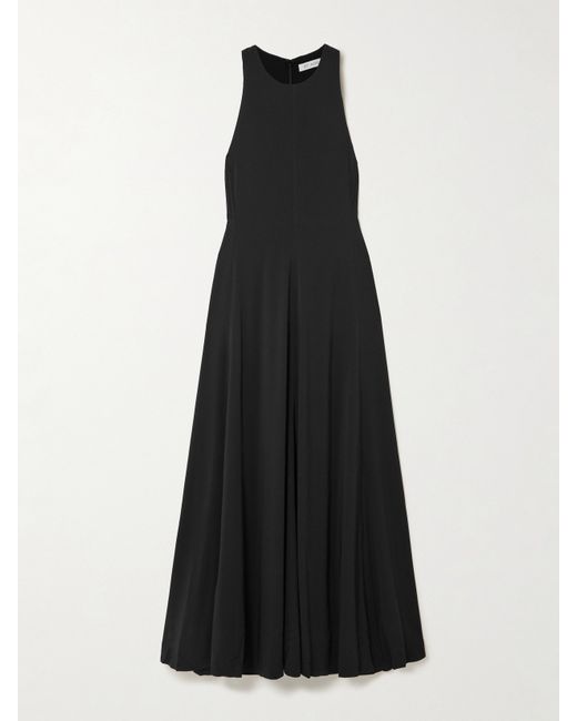 st agni ribbed knit and poplin maxi dress St. Agni | Cut Away Maxi Dress main image 1