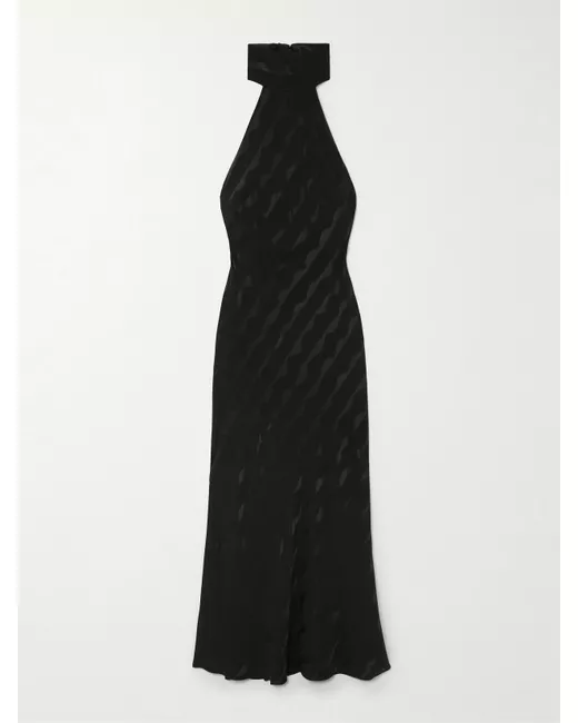 rixo Amari satin midi dress in Green | Stylemi