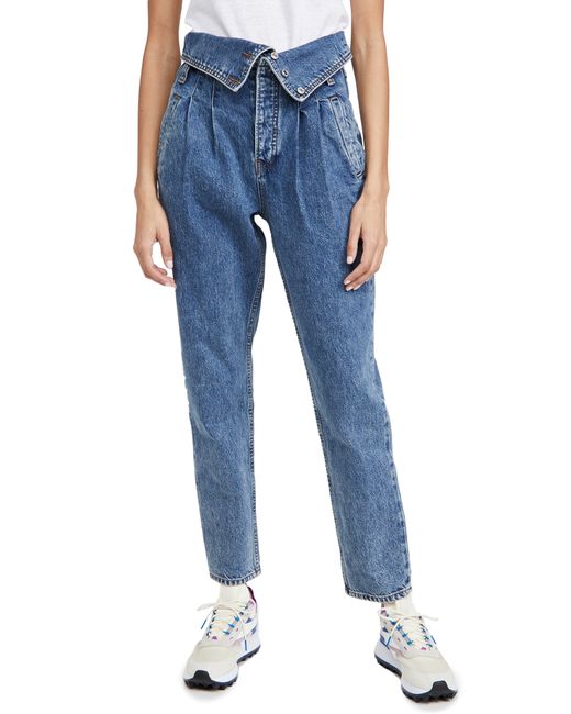 Re/Done Women's 80s Fold Over Jeans