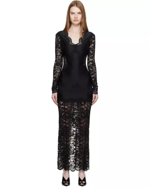 Rabanne Lace maxi dress in White | Stylemi