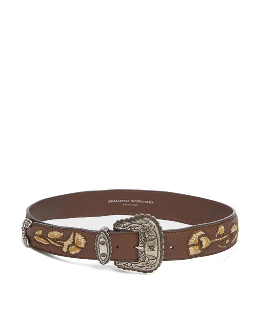 Ermanno Scervino medallion buckle belt in Blue | Stylemi display picture 2